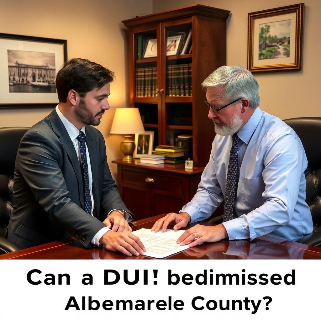 Can a DUI be dismissed in Albemarle County