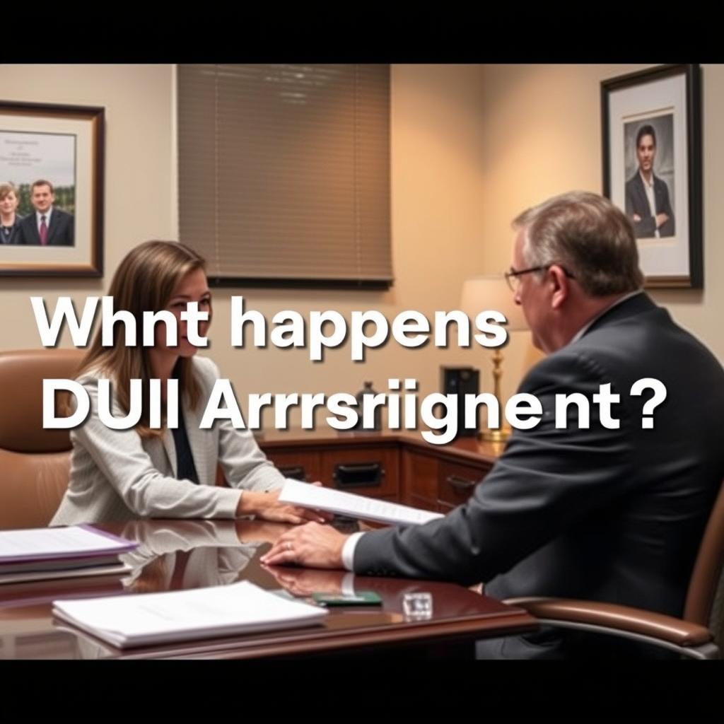 What happens at a DUI arraignment in Virginia